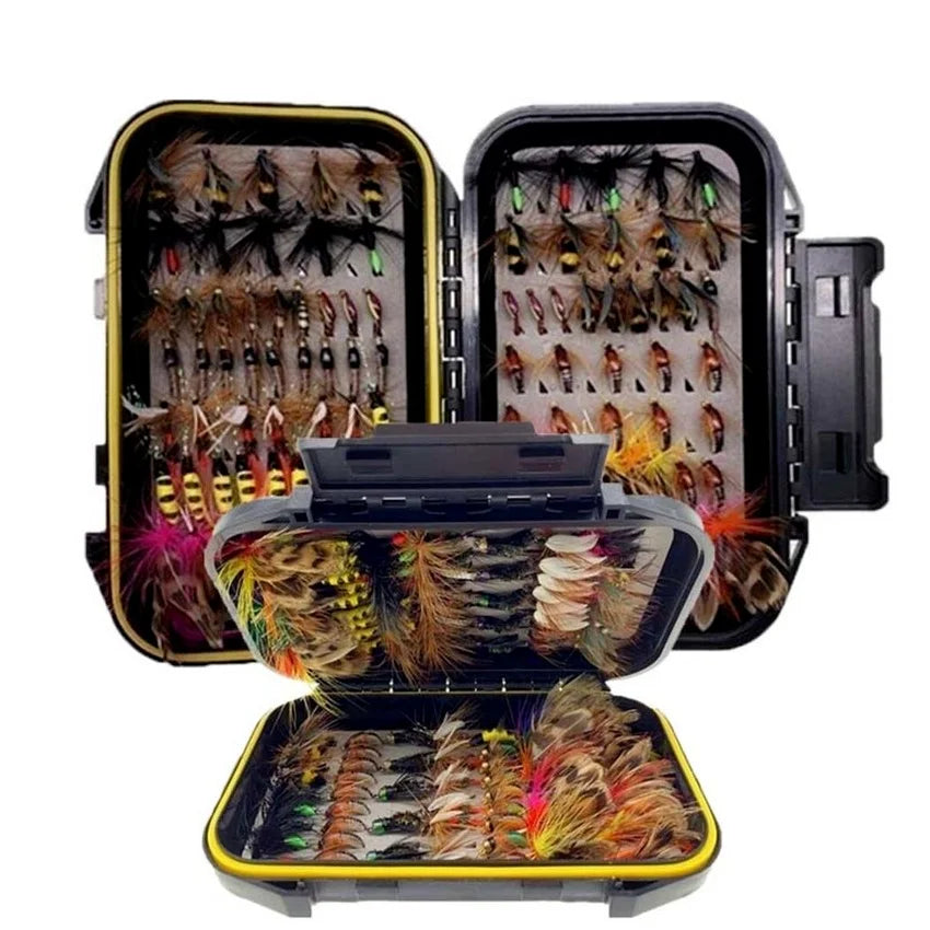 Set de Moscas de Pesca con Caja
