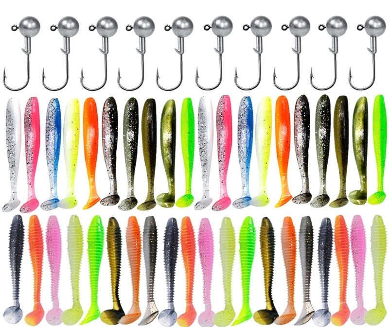 Kit de Señuelos Blandos de Silicona 15/30/50 Piezas