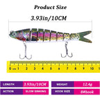 Señuelo Articulado 3D de 8 Segmentos