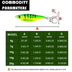 Señuelo Duro Tipo Jig con Ojos 3D Luminoso