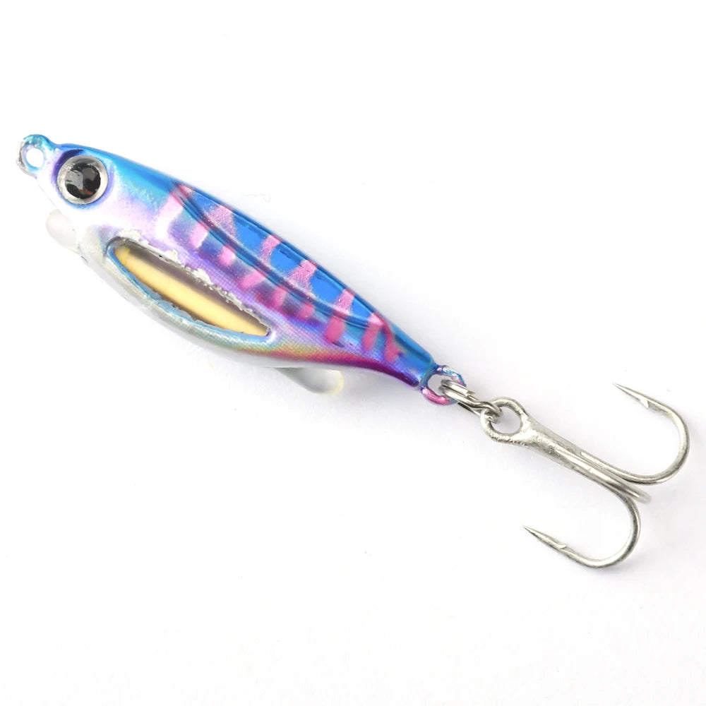 Señuelo Duro Tipo Jig con Ojos 3D Luminoso