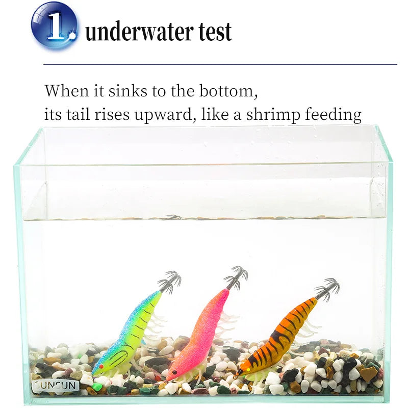 Señuelo Duro Luminoso Tipo Camarón