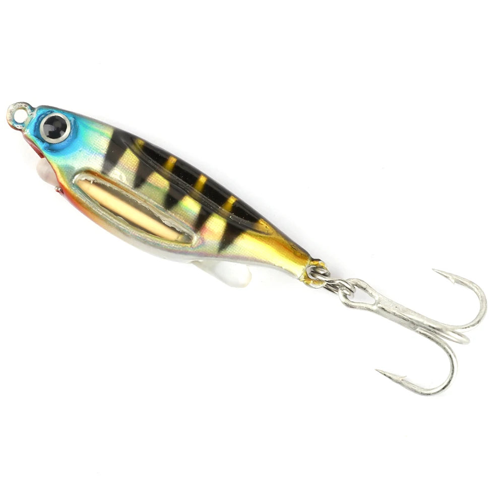 Señuelo Duro Tipo Jig con Ojos 3D Luminoso