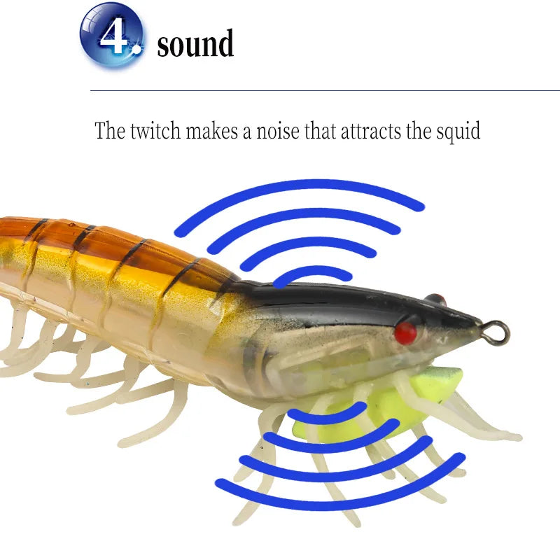 Señuelo Duro Luminoso Tipo Camarón