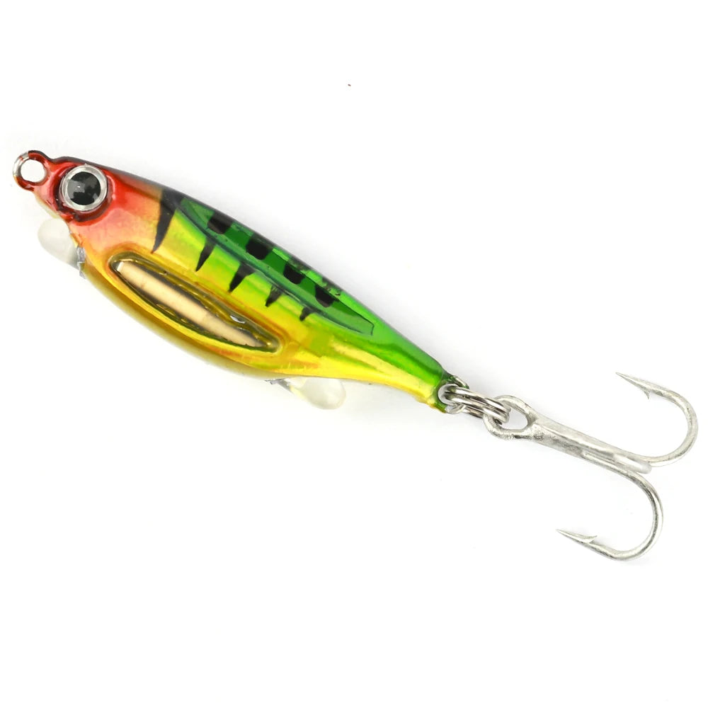 Señuelo Duro Tipo Jig con Ojos 3D Luminoso