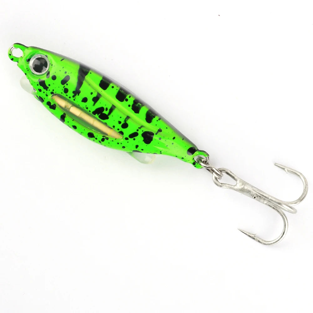 Señuelo Duro Tipo Jig con Ojos 3D Luminoso