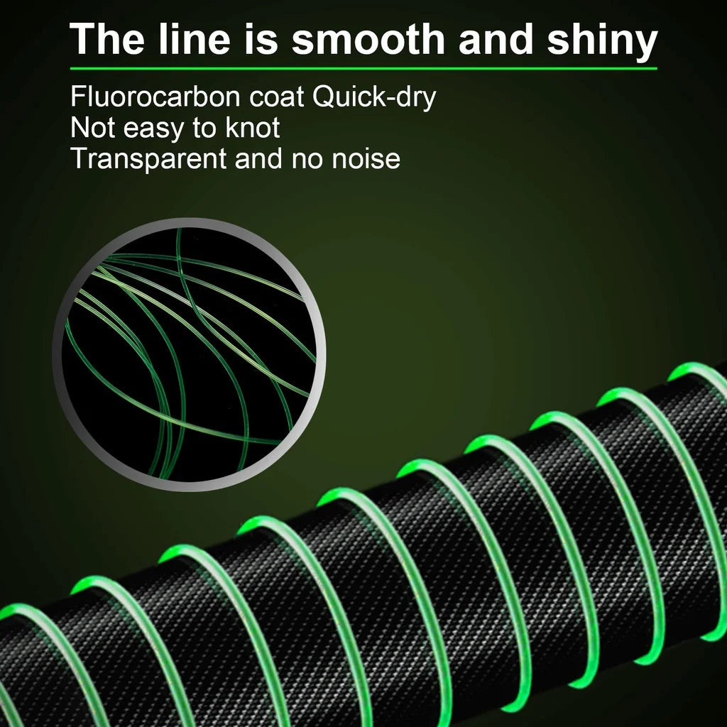 1000M Línea de Nailon y Recubrimiento de Fluorocarbono